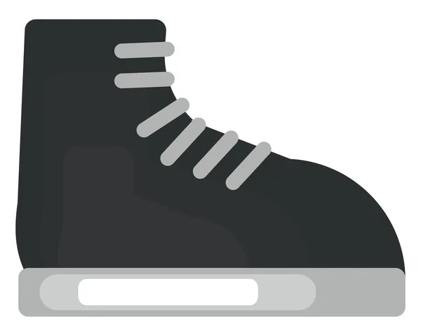 Schwarzer Stiefel Illustration Vektor Auf Weißem Hintergrund — Stockvektor