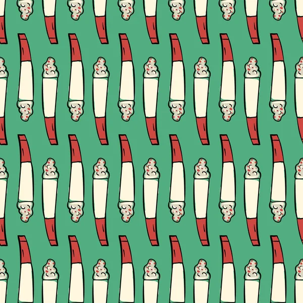 Sigara deseni, illüstrasyon, beyaz arkaplanda vektör