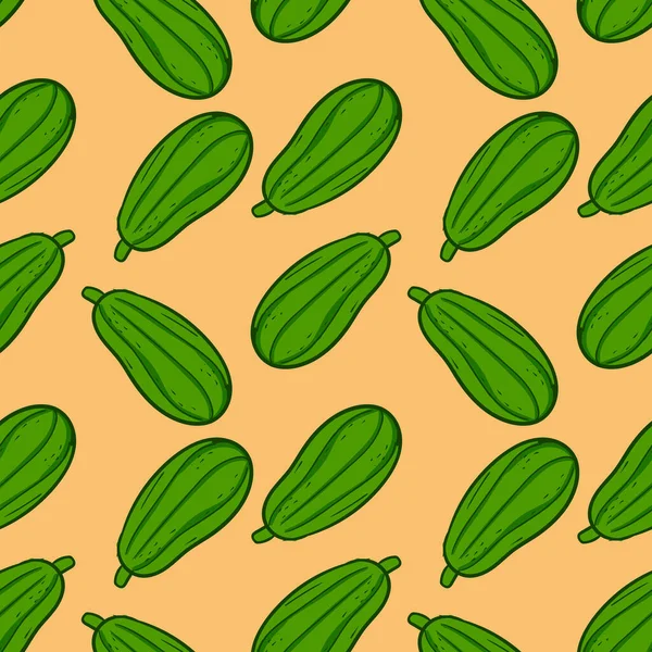 Salatalık deseni, illüstrasyon, beyaz arkaplan üzerindeki vektör