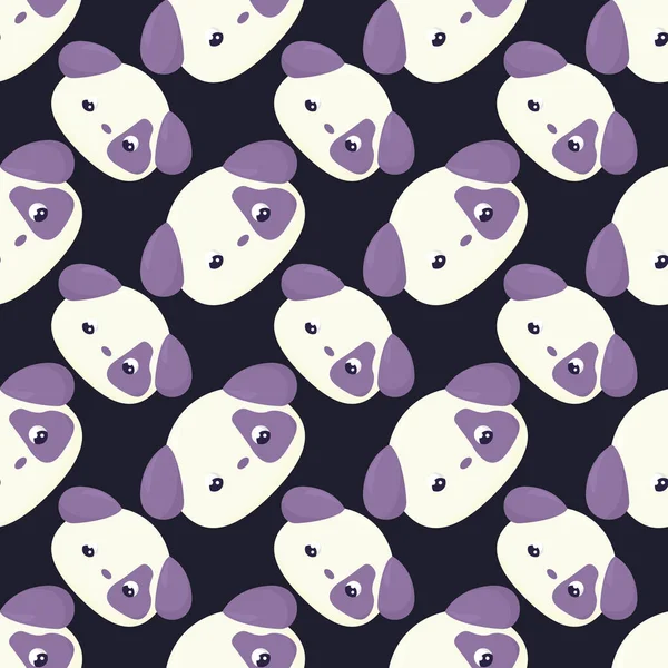 Şirin köpek deseni, illüstrasyon, beyaz arkaplanda vektör