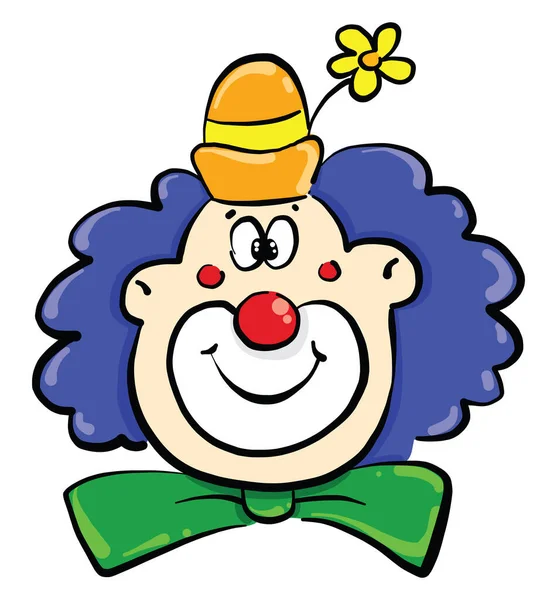 Clown Hat Illustration Vector White Background — Stock Vector