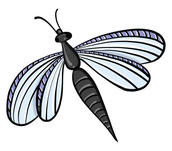 Libelle Illustration Vektor Auf Weißem Hintergrund — Stockvektor