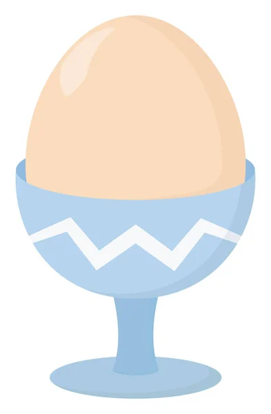 プレートに卵 イラスト 白い背景のベクトル — ストックベクタ