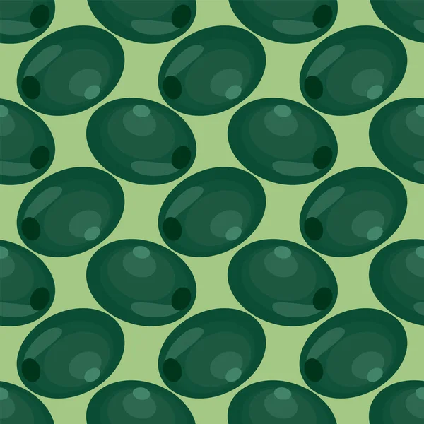 Зеленый Оливковый Узор Иллюстрация Вектор Белом Фоне — стоковый вектор