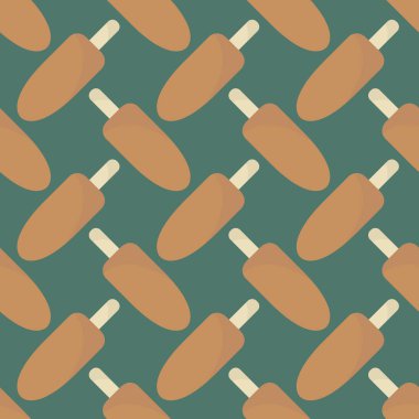 Dondurma kalıbı, illüstrasyon, beyaz arkaplanda vektör