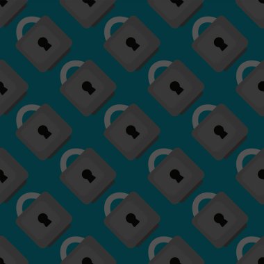 Kilit deseni, resimleme, beyaz arkaplan üzerindeki vektör