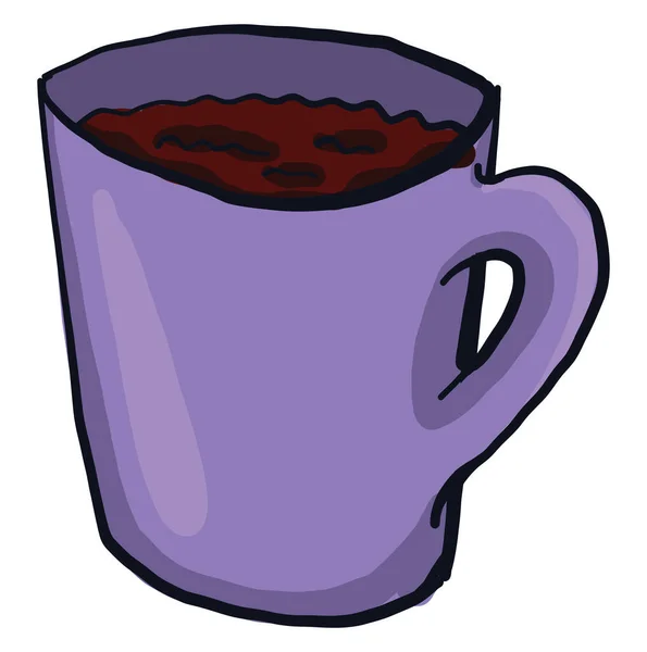 Kopje Koffie Illustratie Vector Witte Achtergrond — Stockvector