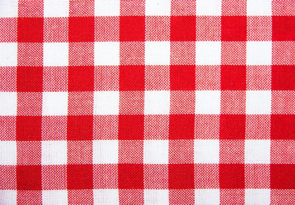The checkered tablecloth isolated — Stock Photo, Image