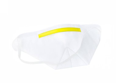 Maske beyaz arkaplanda izole edildi