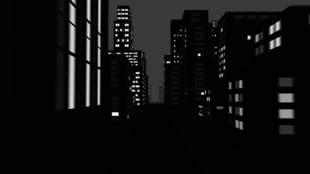 Boucle de ville nuit noire 