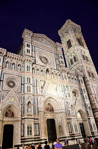 Geceleri Floransa Nın Tarihi Katedrali — Stok fotoğraf