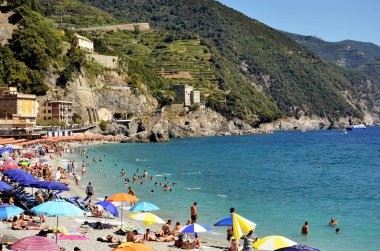 Toskana sahilindeki kumsal