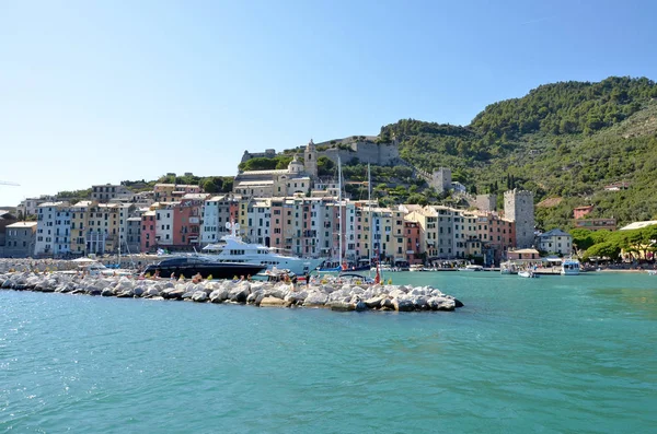 Λιμάνι Του Porto Venere Στην Ιταλική Ακτή — Φωτογραφία Αρχείου