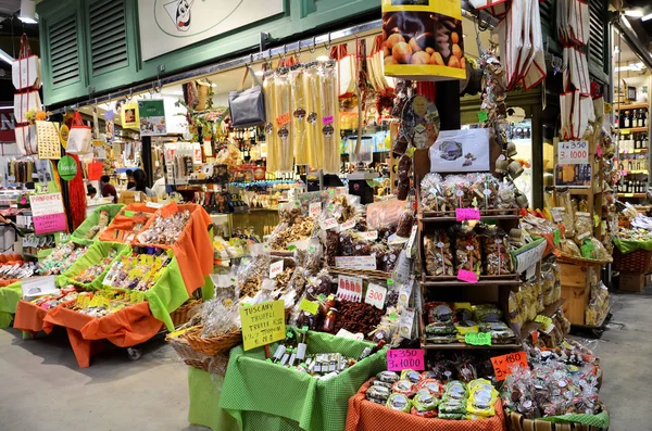 Der Berühmte Frischemarkt Florenz — Stockfoto