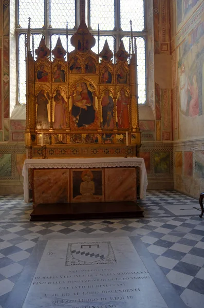 Gouden Altaar Een Beroemde Kerk Florence — Stockfoto