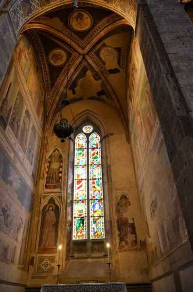 Altare Una Famosa Chiesa Firenze — Foto Stock