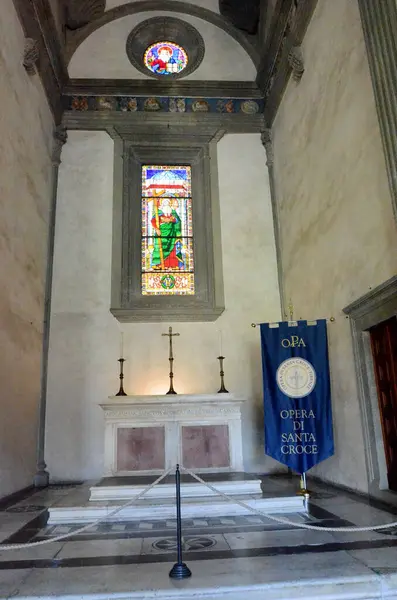 Altar Mármore Mosteiro Florença — Fotografia de Stock