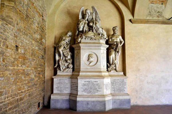 Monument Voor Een Illustere Italiaanse Edelman Florence — Stockfoto