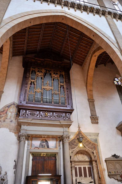 Interiör Berömd Kyrka Florens — Stockfoto