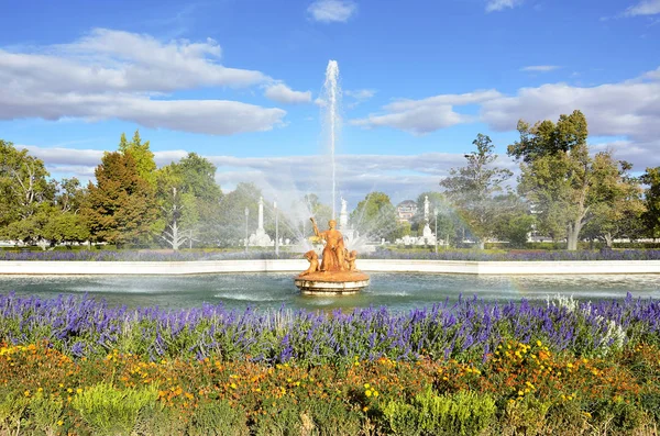 Brunnen Den Königlichen Gärten Von Aranjuez — Stockfoto