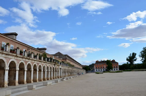 Historické Náměstí Blízkosti Královského Paláce Aranjuez — Stock fotografie