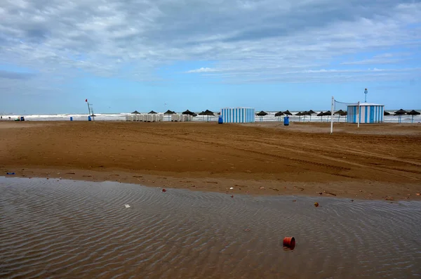 Praia Valência Após Tempestade — Fotografia de Stock