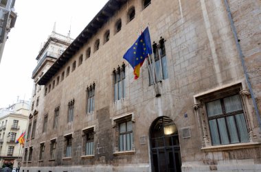 Valencia 'daki tarihi bina.