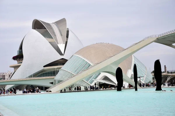 Architecture Moderne Dans Ville Des Arts Des Sciences Valence — Photo