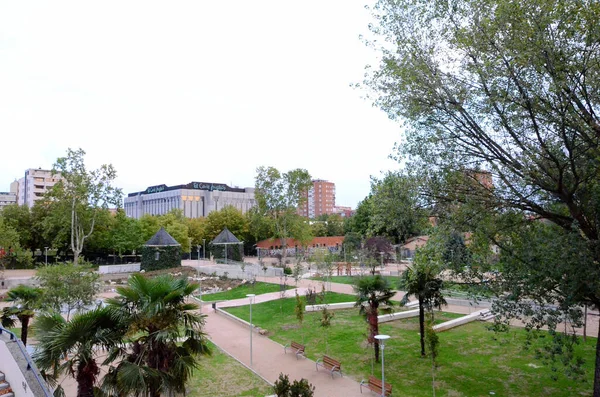 Δημοτικό Πάρκο Στην Πόλη Του Valladolid — Φωτογραφία Αρχείου