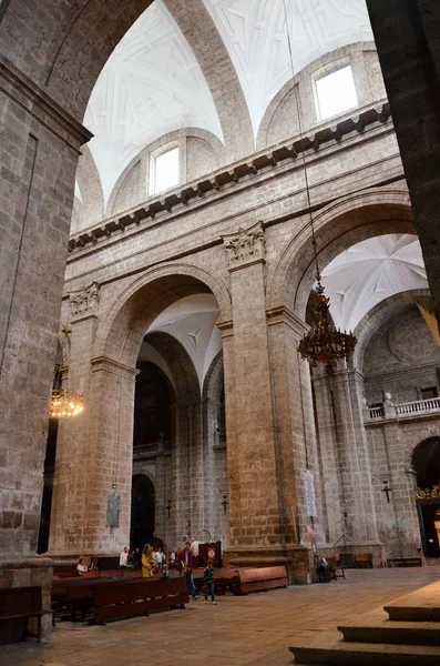 Uvnitř Historické Katedrály Valladolid — Stock fotografie