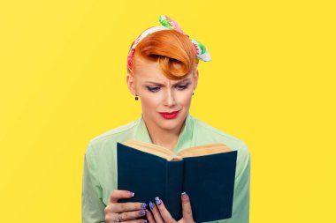 Girl with book clipart