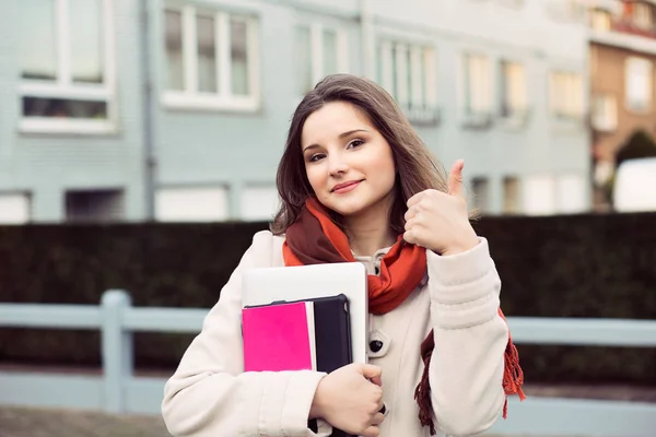 Studente felice. — Foto Stock