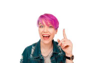 Fikir sahip olmak kadar parmak ile canlı kız