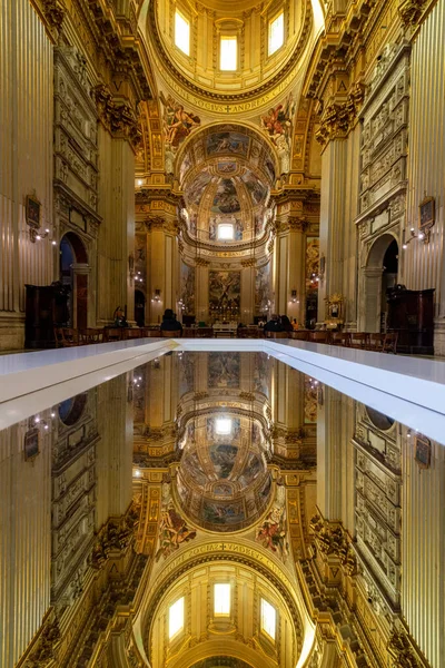Rome Italie Mai 2015 Nef Église Baroque Basilique Sant Andrea — Photo