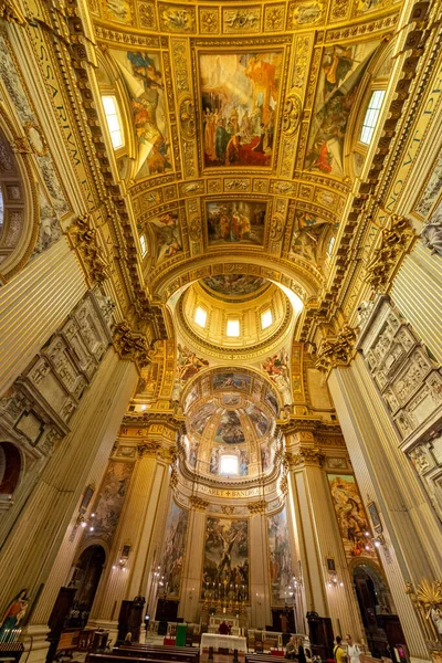 Rome Italie Mai 2015 Nef Église Baroque Basilique Sant Andrea — Photo