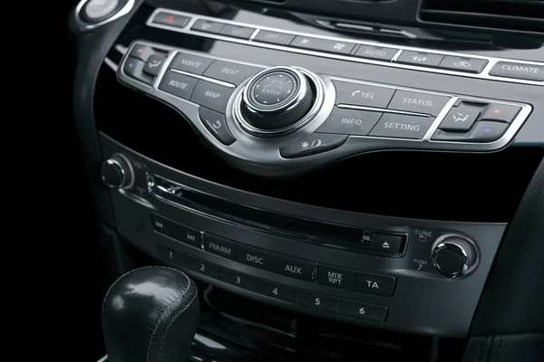 Luxury Car Interior Prestige Modern Car Automatic Transmission Gear Shift — Stock Photo, Image