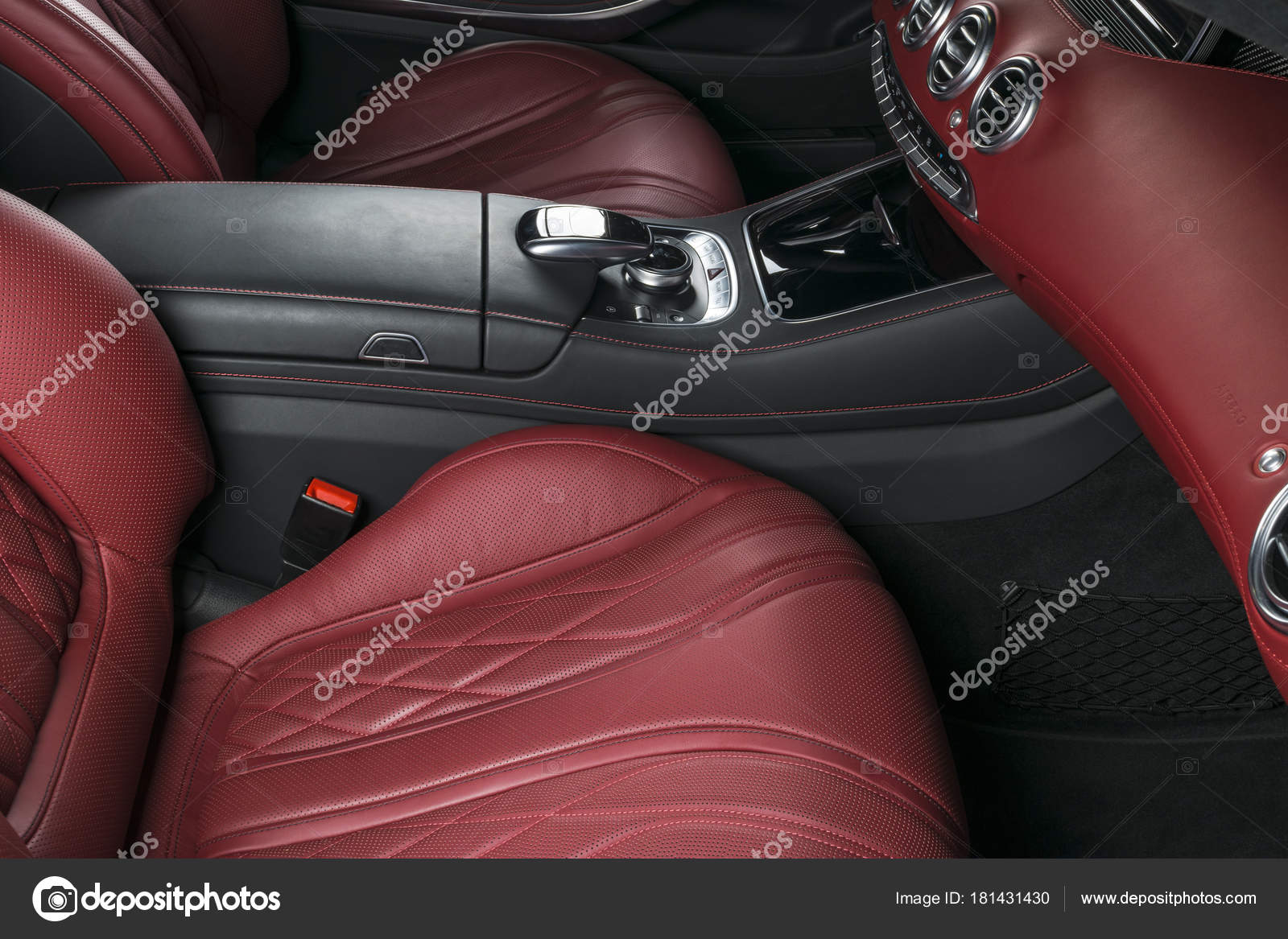 modern luxury car inside interior of prestige modern car