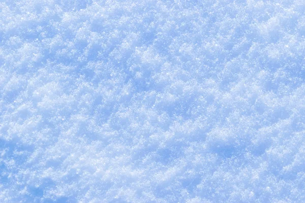 ブルーの色調で新鮮な雪のテクスチャの背景 雪の冬とクリスマスのコンセプト — ストック写真