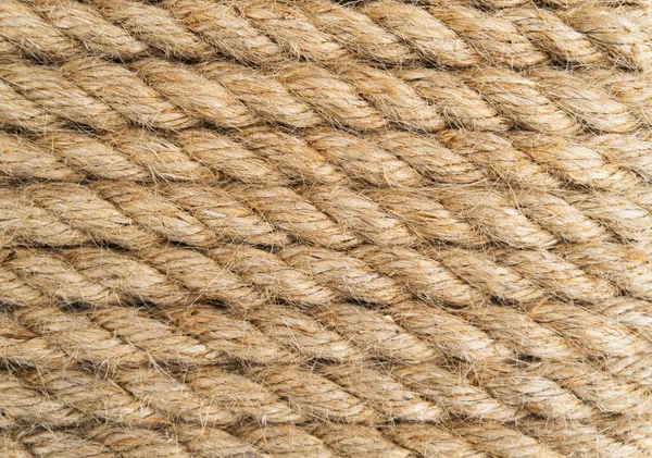 背景ツイストロープ ロープの質感 茶色と黄色のロープのテクスチャ 古いヴィンテージ帆船ロープ — ストック写真