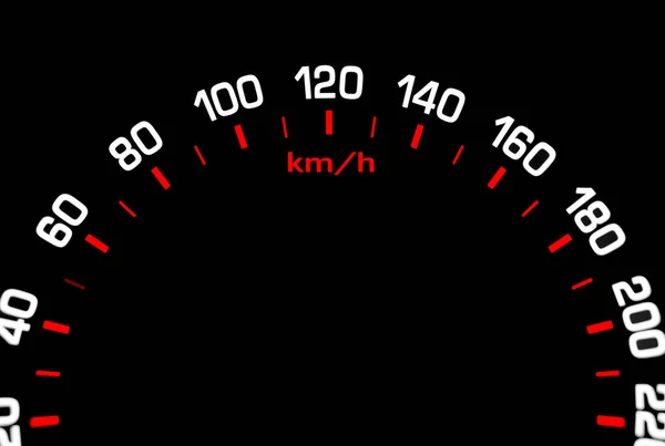 Close Shot Speedometer Car Car Dashboard Dashboard Details Indication Lamps — Stock Photo, Image