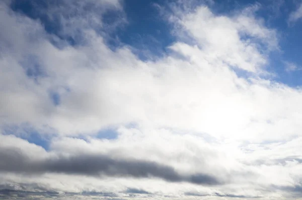 Vista Aérea Nubes Blancas Cielo Azul Vista Desde Dron Vista — Foto de Stock