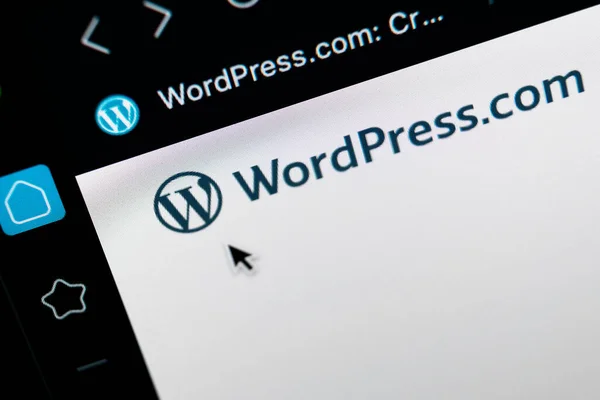 Санкт Петербург Россия Мая 2020 Года Иконка Приложения Wordpress Экране — стоковое фото