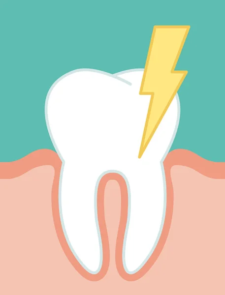 Concept de dents saines — Image vectorielle