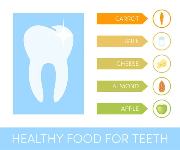 Concept de dents saines — Image vectorielle