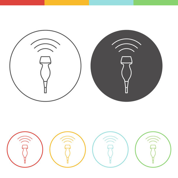 Ultrasound icons concept