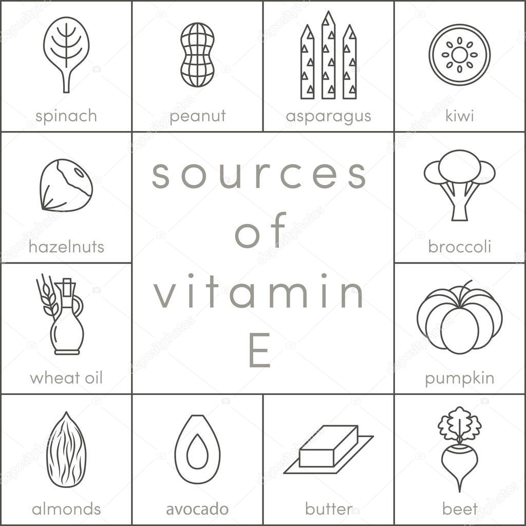 Vitamin E sources