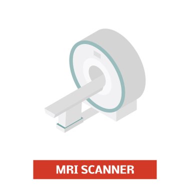 MRI tarayıcı izometrik simgesi