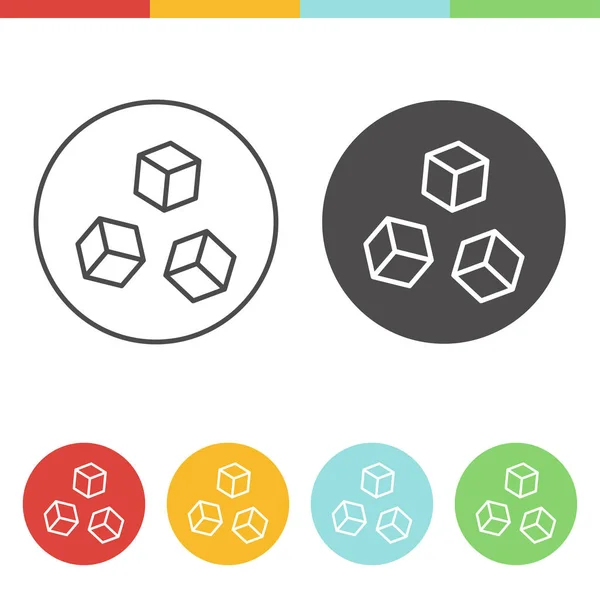 Conjunto de iconos de azúcar — Archivo Imágenes Vectoriales