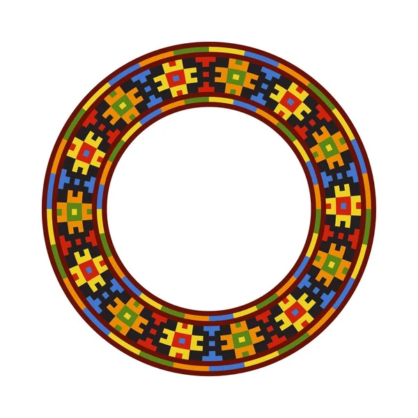 Okrągły ornament ukraiński tradycyjne — Wektor stockowy
