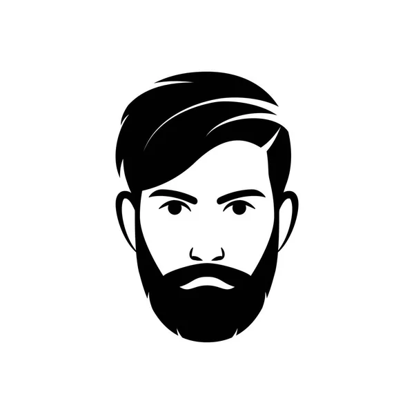 Bearded hipster man — Stock Vector